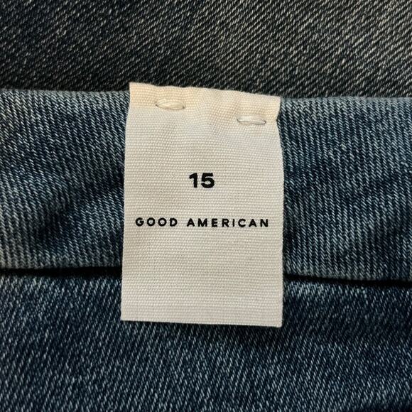 GOOD AMERICAN Good Waist High Rise Crop Skinny Jeans NWT Size 15 - Picture 11 of 11